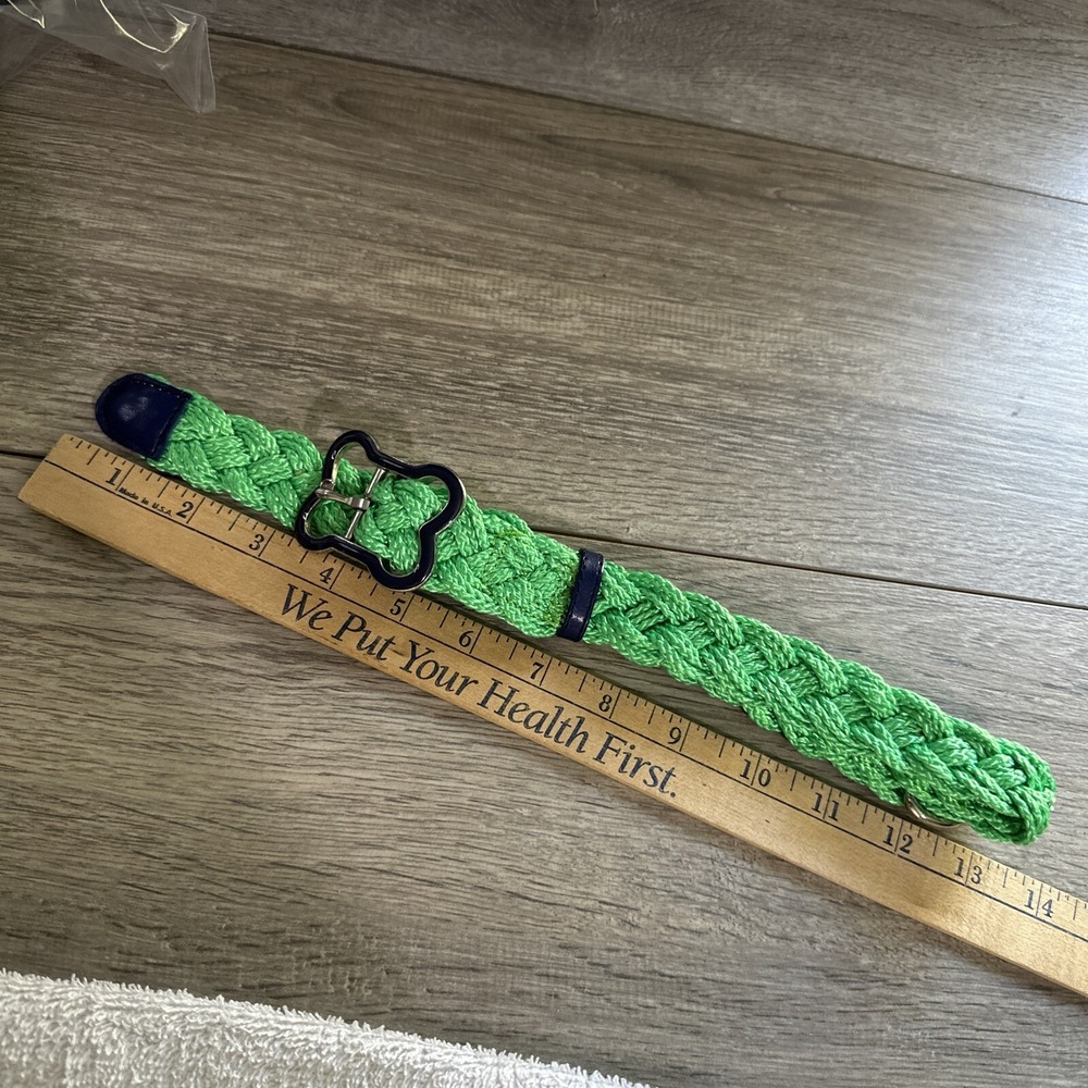 Unbranded Braided Rope‎ Dog CollarNautical Woven BuckleLG 1" Wide 18-26"